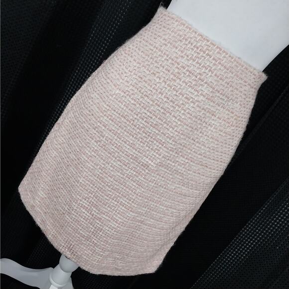 STYLE & CO.! DREAMY PINK & CREAM NUBBY TWEED STYLE SKIRT, FULLY LINED! SZ 10 - Picture 1 of 8